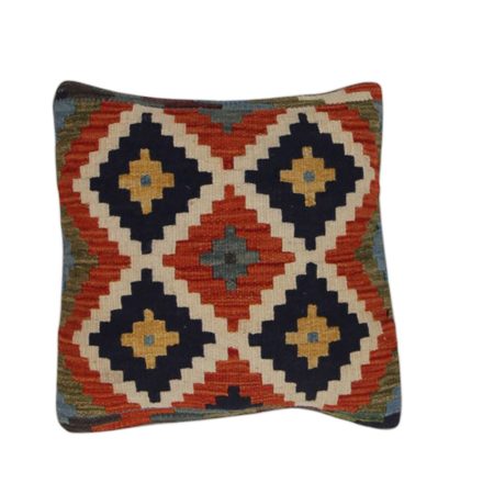 Afgán Kilim párnahuzat 45x45 kézi szövésű párna