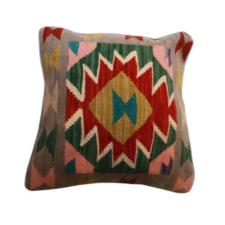 Kilim díszpárna 45x45 kézi szövésű párnahuzat