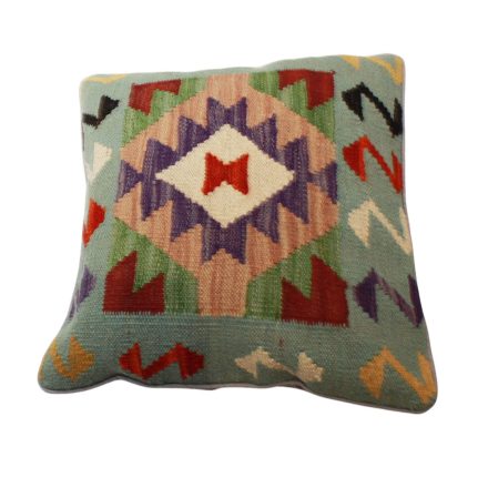 Kilim díszpárna 45x45 kézi szövésű párnahuzat