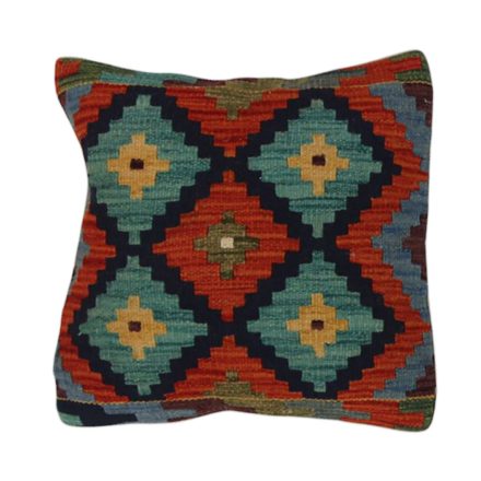 Afgán Kilim párnahuzat 45x45 kézi szövésű párna