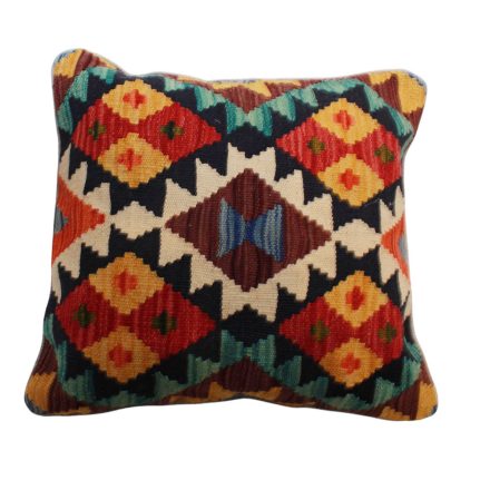 Kézi szövésű Kilim párnahuzat 45x45 afgán díszpárna