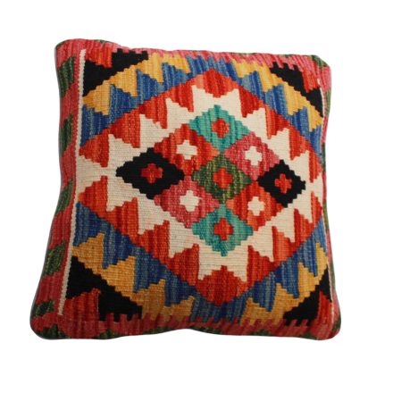 Afgán Kilim párnahuzat 45x45 kézi szövésű párna