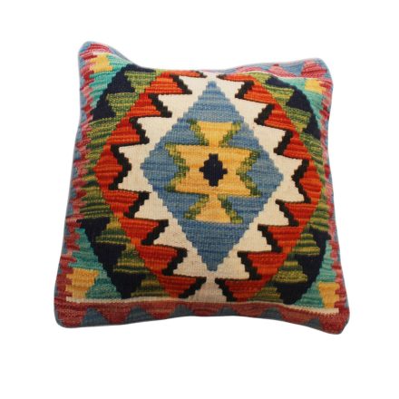 Kézi szövésű Kilim párnahuzat 45x45 afgán díszpárna