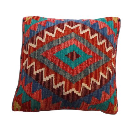 Afgán Kilim párnahuzat 45x45 kézi szövésű párna