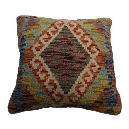 Afgán Kilim párnahuzat 45x45 kézi szövésű párna