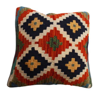 Kilim díszpárna 45x45 kézi szövésű párnahuzat