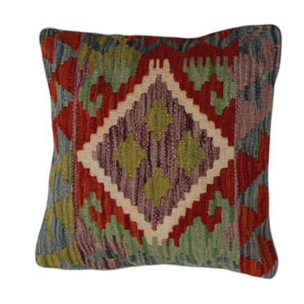 Kézi szövésű Kilim párnahuzat 45x45 afgán díszpárna