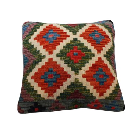 Afgán Kilim párnahuzat 45x45 kézi szövésű párna