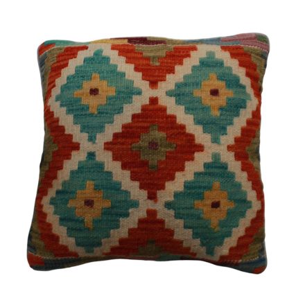 Kézi szövésű Kilim párnahuzat 45x45 afgán díszpárna