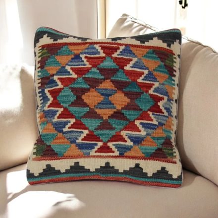 Kézi szövésű párnahuzat 45x45 Kilim díszpárna - parna656