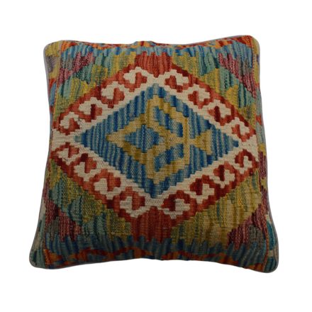 Kézi szövésű Kilim párnahuzat 45x45 afgán díszpárna