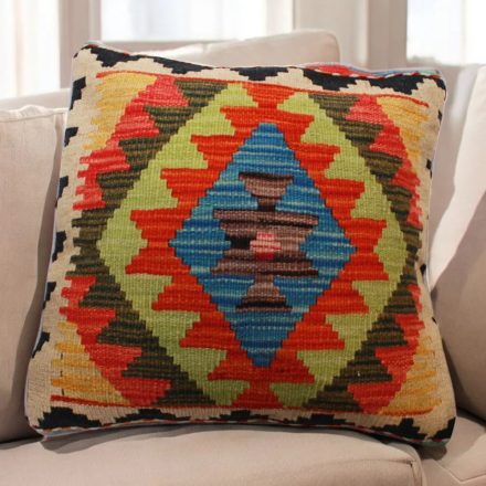 Kézi szövésű párnahuzat 45x45 Kilim díszpárna - parna704