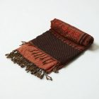 Elegáns sál mályva-zöld 215x105 vékony női sál