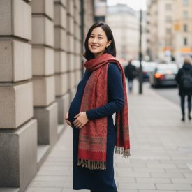 Nagy sál bordó 215x105 nagyméretű női vállkendő