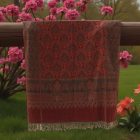 Nagy sál bordó 215x105 nagyméretű női vállkendő