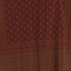 Elegán női sál 215x105 bordó-bézs autentikus mintával