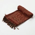 Elegáns női vállkendő 215x105 bordó pamut sál