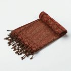 Elegáns női vállkendő 215x105 bordó pamut sál