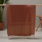 Elegáns női vállkendő 215x105 bordó pamut sál