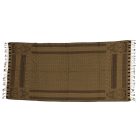 Elegáns sál sötét zöld 215x105 vékony női sál