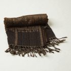 Nagy sál sötét zöld-fekete 215x105 nagyméretű férfi női vállkendő