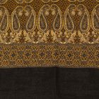 Elegáns sál arany-fekete 215x105 vékony női sál