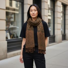   Nagy sál sötét zöld 215x105 nagyméretű női vállkendő