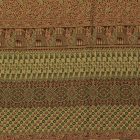 Elegáns női vállkendő 215x105 zöld-barna pamut sál