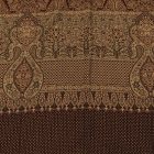 Keleti mintás sál barna 215x105 pamut vállkendő