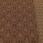 Keleti mintás sál barna 215x105 pamut vállkendő